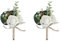 Huilimei Künstliche Herren-Rosen-Boutonniere, Knopfloch-Blumen mit Nadel und Clip, künstliche Hochzeitsblumen, Brautschmuck, Brautjungfer, weiße Ansteckblume für Hochzeit, Party, Abschlussball, Anzug,