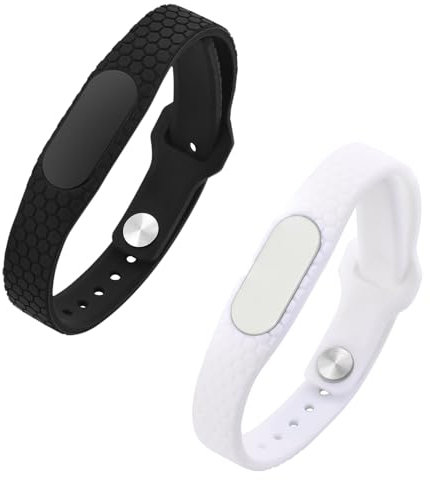 JewelryWe SOS armband silikon personlig: 2 stycken nödarmband rostfritt stål silikonband justerbart gummiarmband ID-armband med gravyr – individuell present till män kvinnor, Gummi