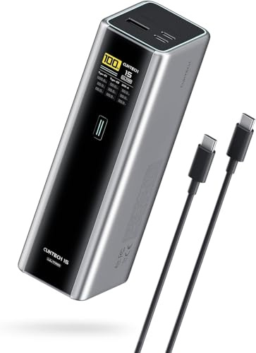 CUKTECH 15 Ultra 140W Batterie Externe 20000mAh, 3 Ports 210W Puissance Totale, Power Bank avec PPS PD3.1 écran TFT, Batterie Portable pour Ordinateur Portable/MacBook/iPad/iPhone 17/16/Samsung/Xiaomi