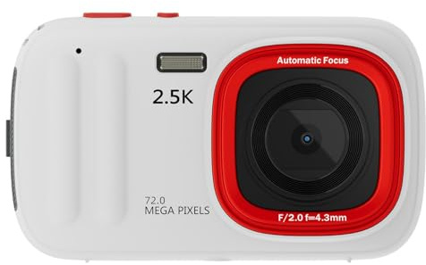 Digital kamera för fotografering och video, bärbar barnkamera 72 mp, kompakt professionell bild för födelsedag, jul, halloween, påskpresent, 4,41 x 1,02 x 2,56 tum