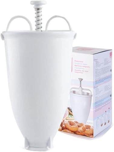 Rosquillera Manual Repostería Casera Fácil Donuts Beignets Plástico Receta Incluida Cocina Doméstica Postres Molde Pastelería Máquina Mini Moldeador Fáciles Rápidos Preparar Rellenar Decorar
