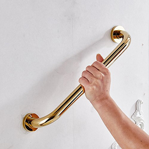 Weare Home Home Care 45,7 cm Gold Balance Assist Badewannengriff, verdeckte Montage, massives Messing, Gold-Finish