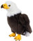 Kuscheltier Adler Wölkchen 24 cm stehend braun/weiß/gelb Plüschadler Plüschtier Uni-Toys