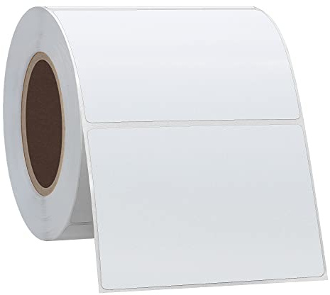 Hycodest 3x2 (76x51mm) Receipt Stickers 500 pcs Permanent Adhesive Direct Thermal Printer Labels Address & Shipping Labels Roll White