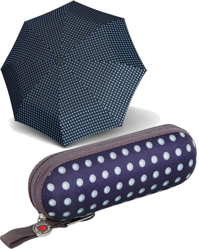 Knirps X1 Navy Dot Superthin, Navy Dot Superthin, one size, Klassisch