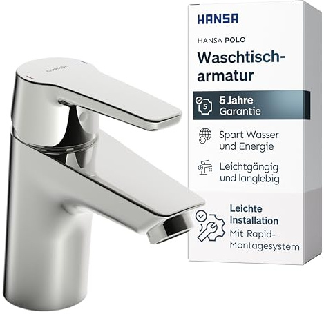 HANSA HANSAPOLO Eco single-lever basin mixer, without bleeding 4.2 l/min., projection 103 mm, 51422293, 5142229300056