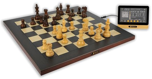 Mephisto Phoenix T - premium chess computer with tournament chessboard, for ultimate chess moments, flexible training, playable online & offline, with top engines and retro emulations