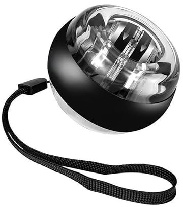 KAYSENSUK Gyroskopischer Handtrainer Autostart, Gyroskope für Handübungen mit LED Licht Handgelenk Trainerball mit FarbigeLichter Rotationsball Handgelenk Ball zum Training der Hand und Armmuskulatur