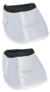 Sharplace Hufglocken für Pferde, schützender Hufschutz, Hufschutz aus Oxford-Stoff, einfaches An- und Ausziehen, stabile, schnelle Verpackung, stoßfest, für, Weiß