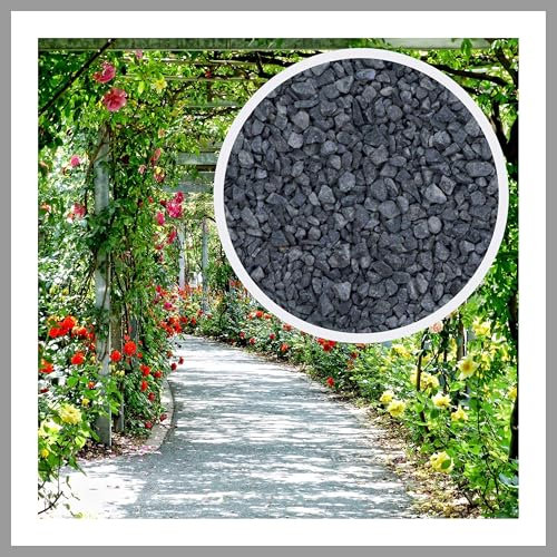 Splitt Pflastersplitt grau 30 kg Diabas Korngröße 2/5mm frostsicher Verlegesplitt Garten- und Landschaftsbau Pflastern von Wegen Terrassen Pflasterbettung Naturstein Wege