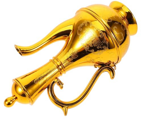 Warmhm Pouche à vin en plastique gravé décoration décor spirituel saint cruche à l'eau ancien pot à vin carafe à eau décor bouddhiste offrande de bouddha Réutilisable