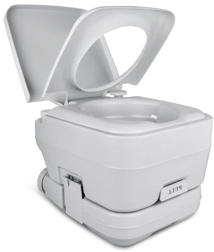 YITAMOTOR 3.2 Gallon RV Toilet, Camping Portable Toilet with Odor-Sealing Slide Valve, Double Water Spouts, Leakproof for Adults, Hiking, Outdoors, Travel, Camping, Hiking