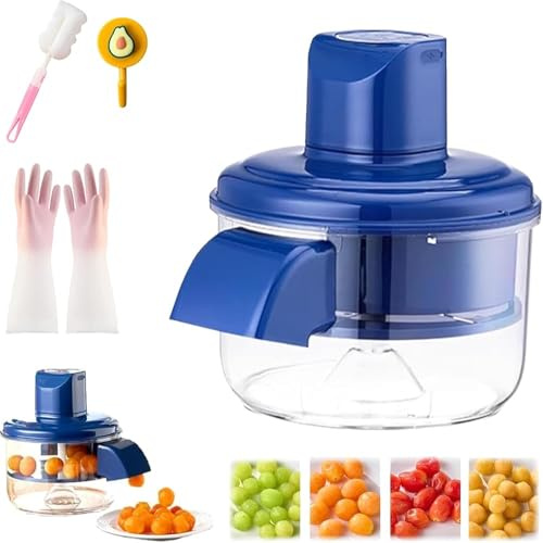 Sbucciatore automatico per frutta - Pelapatate elettrico per uva e pomodoro | ricaricabile, tecnologia con sensore intelligente per pomodorini/uva (colore: 1 pezzo)