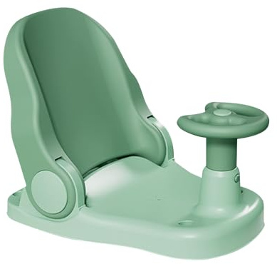 Generic Seggiolino da Bagnetto, modalità di Seduta e Reclinabile Stabile e Regolabile per Neonati e Bambini Piccoli, Sedia da Doccia per Bagno per Elevata Sicurezza e Comfort (GREEN)