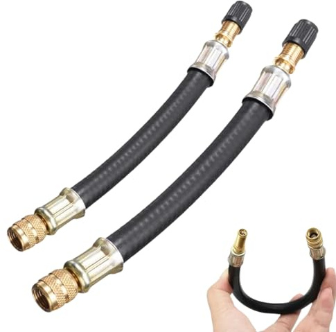 UYVPAER 2 Adaptadores De Válvula De Neumático De Extensión De Goma De Para Coche, Camión, Motocicleta