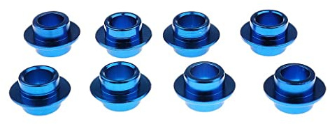 ZYIHNIRB 8 Pezzi Spaziatore Cuscinetto Roller Skate Bushing Inline Spacer Distanziale Pattini Realizzato in Lega di Alluminio Adatto per Riparazione Pattini, Blu