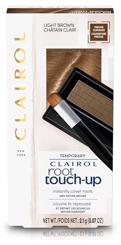 Clairol Root Touch-Up Temporary Concealing Powder, Light Brown Hair Color, Pack of 1