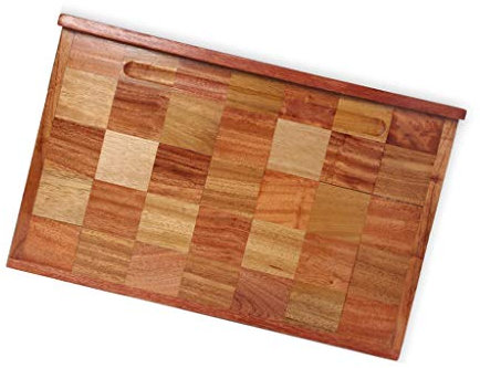 XOOPIT Tabla de Cortar Cocina,Tabla de Cortar Extra Grande para Cocina | Hogar Reversible Sándalo + Madera | Tajadera para Hornear/Pasta/Carne/Alimentos Diversos-Pasta Lovers' Choice Little