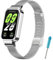 CHULN Métal Bracelet Compatibles avec Xiaomi Miband 9 Active/Redmi Watch Band 3, Réglable Bracelet de Rechange en Acier Inoxydable pour Xiaomi Miband 9 Active Smartwatch.(No host)
