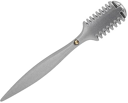 YUMILI Peigne à Diluer Cheveux Double Face Métal Peigne de Coupe Manuel pour Coiffeur Salon de Coiffure