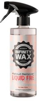 Infinity Wax Liquid Fire 500ml – Iron Fallout Remover & Wheel Cleaner pH Neutral, Removes Brake Dust & Embedded Contamination Safe on Paint, Wheels & Trim