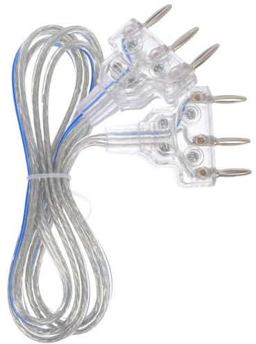 BESPORTBLE Câble D'Escrime Universel Haute Conductivité pour Fleuret Et Épée avec Connecteurs Transparants pour Enfants Et Adultes Entraînement
