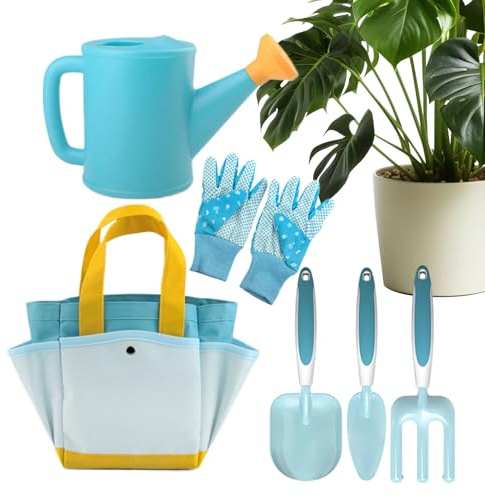Ensemble Jardinage pour - 6 Pièces Gants Éducatifs Et Amusants | Gants de Jardinage pour | pour Jeu de Rôle : Creuser, Arroser, Grimper, Planter et Fleurs et Légumes au