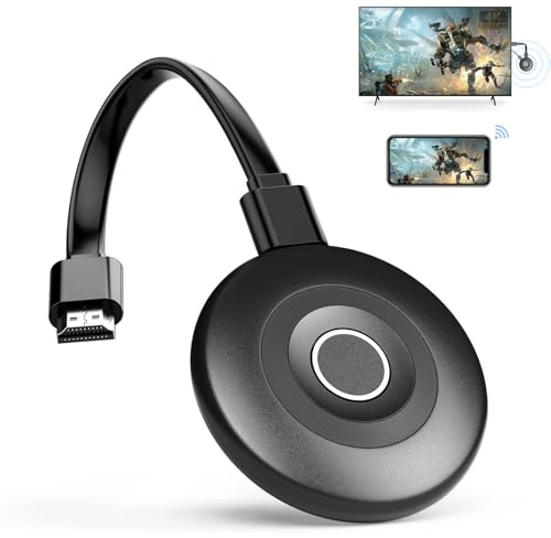 2026 Wireless HDMI Display Dongle 4K for TV, Plug & Play, 2.4/5G Miracast Adapte, HDMI Wireless Dongle Screen Mirroring Video Audio for Phone i-OS Android DLNA Mac Pad PC to HDTV Monitor Projector