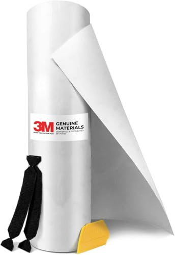 VViViD 3M Clear Paint Protection Vinyl Film 12 Inch Wide Choose Your Size Including Tools (12 Inch x 60 Inch (Incl. Detailer & 2X Black Felts))