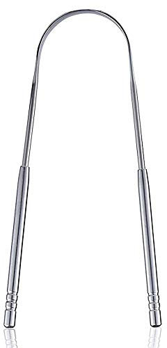 Tongue Scraper Stainless Steel,Tongue Cleaners Fresh Breath Restored Taste U Shape