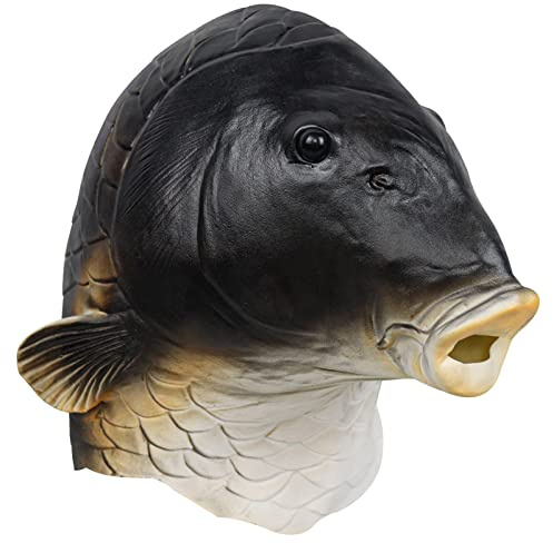 Fish Mask, Scary Halloween Masks Animal Mask Full Head Fish Creepy Headwear for Men Women Creative Cosplay Props