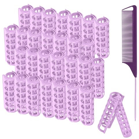 28Pcs Rollers Self Grip Hair Curlers, No Hair Damaging, Volum & Style Long, Medium & Short Hair