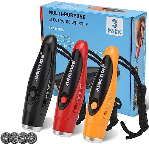 XREXS Electronic Whistle, 3 Pack with Lanyard