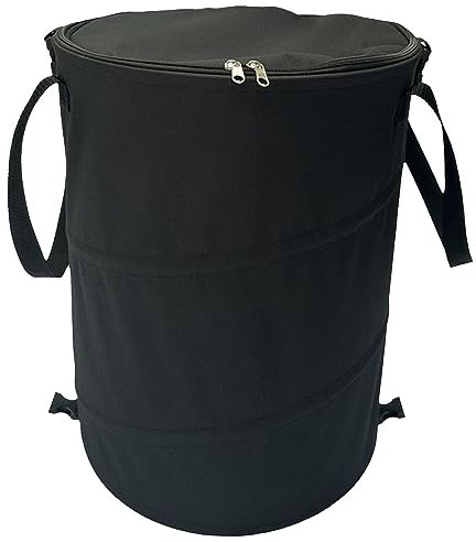 NEFLUM Pattumiera da Campeggio | Pattumiera per rifiuti - Sacco Portatile per rifiuti da Cortile con Cerniera, Contenitore Multiuso Pieghevole Riutilizzabile da 37 Litri per Prato, Giardino, attività