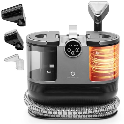 Airthereal S1 Carpet Cleaner Machine, Instant Heating Portable Upholstery Spot Cleaner, Shampooer Machine with Self-Cleaning, 14 Kpa Stain Remover Deep Cleaner for Pets, Stairs, Car Seat and Couch