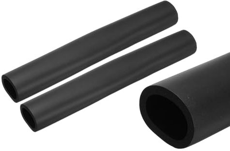 QUARKZMAN 2pcs Tubes d'Isolation de Tuyaux 25cm/10, Isolant Tuyau Caoutchouc en Mousse, Conduits Isolants ID 28mm OD 38mm pour Support Poignée Chauffage Tube Climatisation, Noir