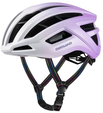 Odoland Adult Bike Helmet - Super Ventilation & Impact-Resistant Frame, Adjustable Dial System Lightweight Bicycle Helmet for Commuting, Road Cycling