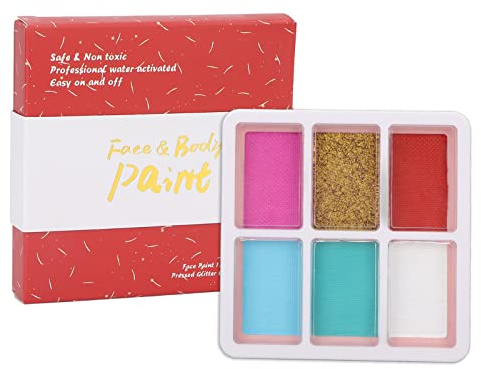 for 6 Color, for Face Body Painting Palette, 35.8g Food Grade, for Stage Makeup Painting, for Children and Adults