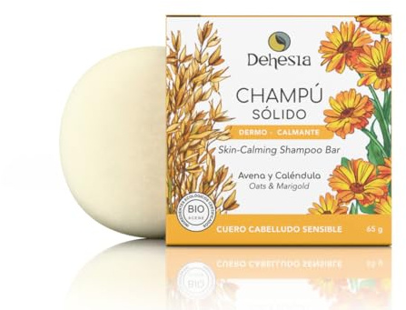 Champú sólido natural ecológico sin sulfatos | Uno para cada tipo de cabello: seco, graso, rizado, canoso y sensible | Sólo con ingredientes naturales 0% siliconas y parabenos (Caléndula y Avena)