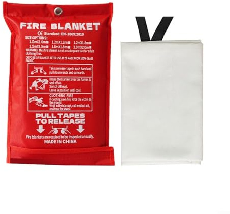 Couverture anti-feu avec tissu en fibre de verre pour une suppression rapide des flammes, compacte et légère pour un rangement facile dans des situations (1)