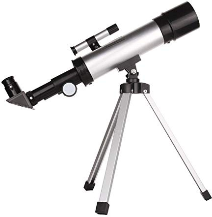 KKXXYQFC Teleskop, teleskop för vuxna, 360/50 mm brytande astronomiskt teleskop, med stativ Rymdteleskop Monokulär refraktometer Nybörjarteleskop Kikare