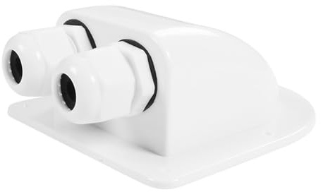 QOKLIYUI Lådkoppling med vattentäta kabelgenomföringar och högfrekvent isolering, installation av solmodul på husbilstak, vattentät kopplingsdosa, vit