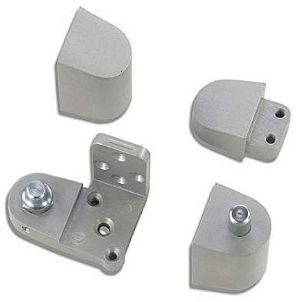 Pacific Doorware Storefront Door Pivot Hinge - Aluminum Silver, Right Hand
