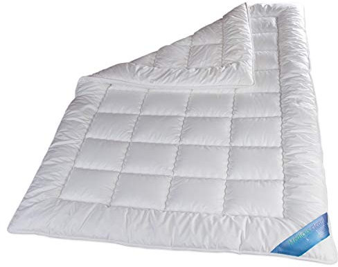 Schlafmond Medicus Clean - Set di Biancheria da Letto anallergica, Lavabile a 95 Gradi, Coperta Estiva, 200 x 200 cm + 2X 80 x 80 cm