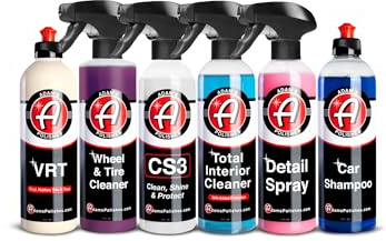 Adam's Essential Car Wash Kit (6-Item) - USA Made Auto Detailing Car Care Cleaning Kit for Car & Truck Lovers, Dads, Moms and DIYers - Our Products