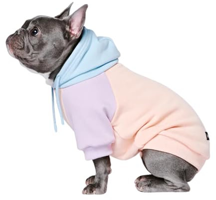 Spark Paws Hunde-Kapuzenpullover – Premium-Qualität, butterweich, hervorragender Komfort und Passform, beruhigende Fleece-Innenseite, geeignet für alle Rassen - Cotton Candy - L