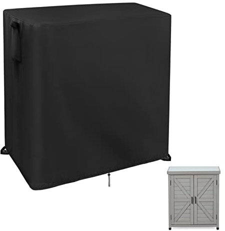 Guisong Potting Bench Cover, Waterproof, Oxford Fabric, Black, Storage Cover, Garden Furniture Covers, 32x19x36