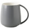 TREEWOO Tazze classiche in ceramica per tè e caffè con capacità di 380 ml Finitura nordica opaca per uomini e donne in ufficio (Grigio)