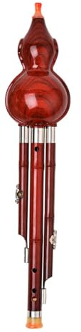 BIUDECO Flauto di Cucurbita Cinese in Bakelite Abs Facile da Imparare Suono per Pratica Quotidiana e Performance Formali, Strumento Tradizionale Etnico per Collezionisti