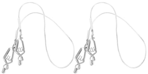 DIYEAH Clips de Câble Lot de 2 en Acier Inoxydable Blanc, Conductivité Électrique Stable, Facile à Transporter pour Masque D'escrime pour Compétitions et Entraînements D'escrime